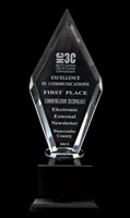 Photo of first place award.