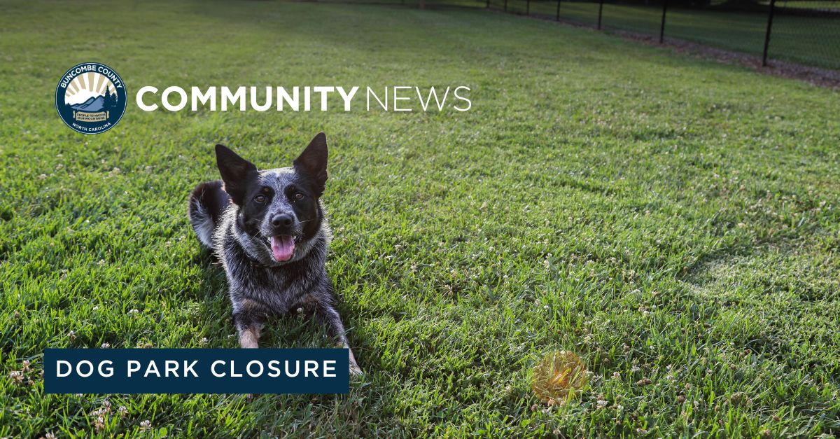 Buncombe County Sports Park Dog Park Closure