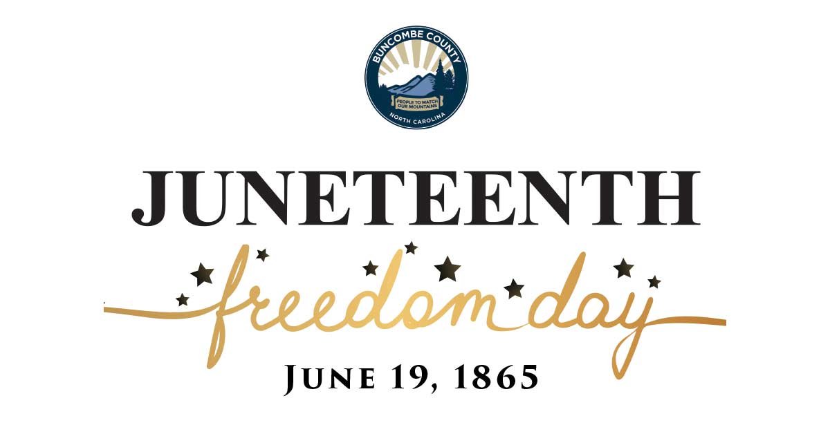 a graphic that says Juneteenth, freedom day, june 19, 1865