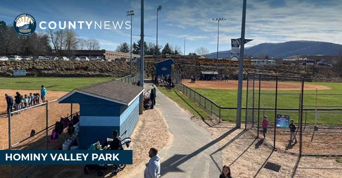 The ballfields at Hominy Valley Park are pictured.