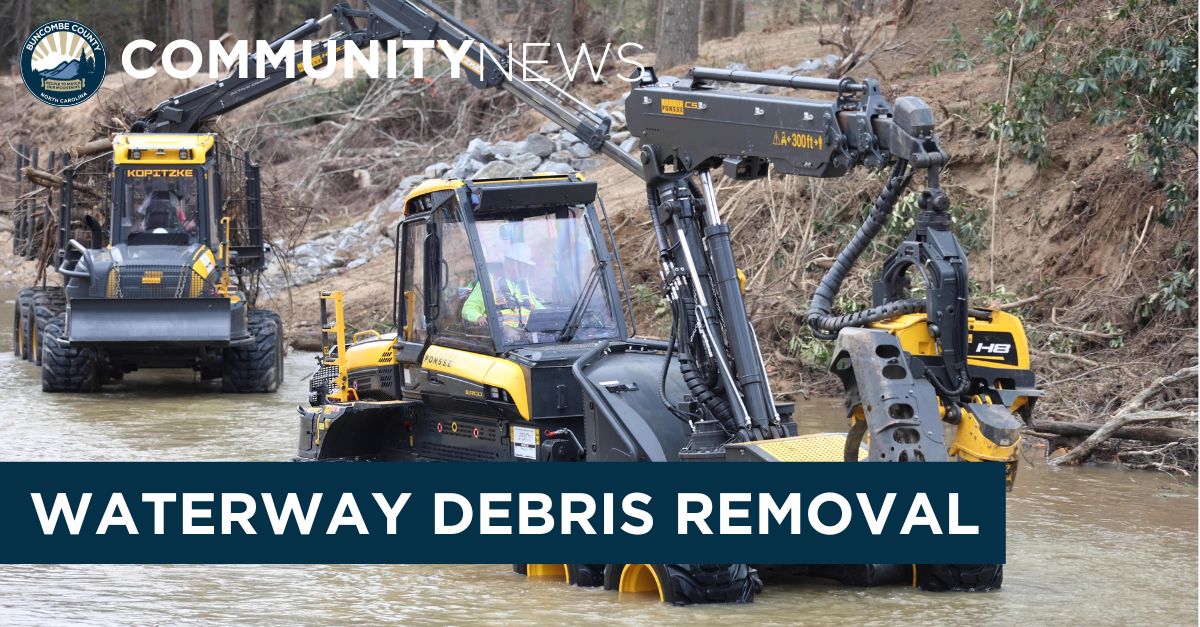 Waterway Debris Removal Started in Buncombe County 