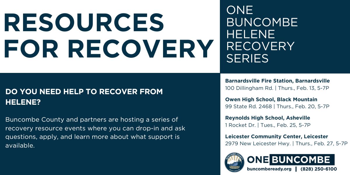 Helene Recovery Resources Series Begins in February