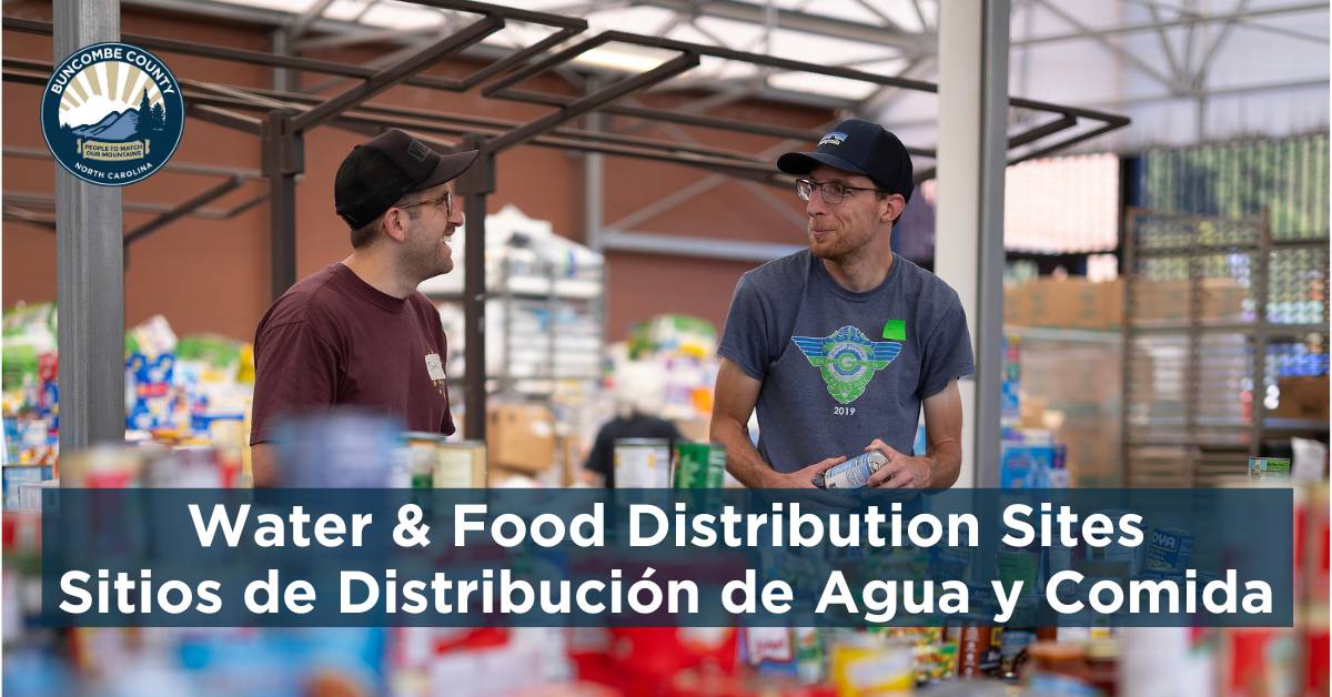 Water and Food Distribution Sites - Sitios de Distribución de Agua y Comida