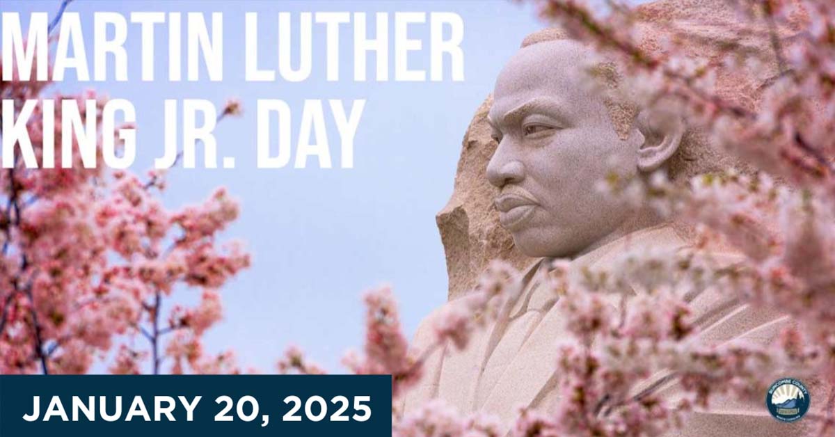 County Offices Closed for Martin Luther King Jr. Day on Monday, Jan. 20 